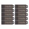 Centon DataStick Pro USB 2.0 Type A Flash Drive, 16 GB, Gray, 10/Pack (CEL106622)