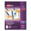 Avery Lanyard-Style Badge Holder W/laser/inkjet Inserts, Top Load, 4.25 X 6, We, 25/pk (AVE8520)