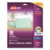 Avery Matte Clear Easy Peel Mailing Labels With Sure Feed Technology, Inkjet Printers, 0.5 X 1.75, Clear, 80/sheet, 25 Sheets/pack (AVE8667)