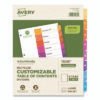Avery Customizable Table Of Contents Ready Index Dividers With Multicolor Tabs, 8-Tab, 1 To 8, 11 X 8.5, White, 3 Sets (AVE11081)