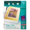 Avery Top-Load Poly 3-Hole Punched Sheet Protectors, Letter, Diamond Clear, 50/box (AVE74203)