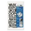 Chartpak Press-On Vinyl Letters And Numbers, Self Adhesive, Black, 1"h, 88/pack (CHA01030)