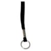 Advantus Deluxe Lanyards, Metal Ring Fastener, 36" Long, Black, 24/Box (AVT75423)