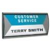 Advantus People Pointer Wall/door Sign, Aluminum Base, 8.75 X 4, Black/silver (AVT75390)