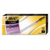 BIC Cristal Xtra Smooth Ballpoint Pen, Stick, Medium 1 Mm, Black Ink, Clear Barrel, Dozen (BICMS11BK)