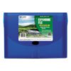 C-Line Expanding Files, 1.63" Expansion, 13 Sections, Cord/Hook Closure, 1/6-Cut Tabs, Letter Size, Blue (CLI48315)