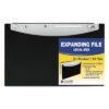 C-Line 21-Pocket Stand-Up Design Expanding File, 12" Expansion, 21 Sections, 1/5-Cut Tabs, Legal Size, Black (CLI48221)