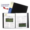C-Line Bound Sheet Protector Presentation Book, 12 Letter-Size Sleeves, Black (CLI33120)