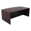 Alera Valencia Series Bow Front Desk Shell, 71" X 41.38" X 29.63", Espresso (ALEVA227236ES)
