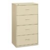 HON 400 Series Lateral File, 4 Legal/letter-Size File Drawers, Putty, 30" X 18" X 52.5" (BSX434LL)