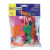 Creativity Street Chenille Kraft Bright Hues Feather Assortment, Natural Turkey Plumage, 1 Oz, Approximately 325/pack (CKC4502)