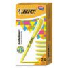 BIC Brite Liner Highlighter Value Pack, Yellow Ink, Chisel Tip, Yellow/black Barrel, 24/pack (BICBL241YW)