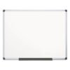 MasterVision Porcelain Value Dry Erase Board, 48" x 72", White Surface, Satin Aluminum Frame (BVCCR1201170MV)