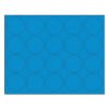 MasterVision Interchangeable Magnetic Board Accessories, Circles, 0.75" Diameter, Blue, 20/Pack (BVCFM1601)