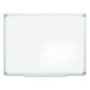 MasterVision Earth Silver Easy Clean Dry Erase Boards, 48" x 36", White Surface, Satin Aluminum Frame (BVCMA0500790)
