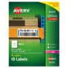 Avery Durable Permanent Id Labels With Trueblock Technology, Laser Printers, 3.25 X 8.38, White, 3/sheet, 50 Sheets/pack (AVE61531)