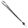 Advantus Lanyards with Retractable ID Reels, Metal Split Ring Fastener, 34" Long, Black, 12/Pack (AVT75547)
