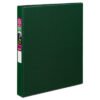 Avery Durable Non-View Binder With Durahinge And Slant Rings, 3 Rings, 1" Capacity, 11 X 8.5, Green (AVE27253)