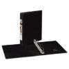 Avery Mini Size Durable View Binder With Round Rings, 3 Rings, 1" Capacity, 8.5 X 5.5, Black (AVE17167)