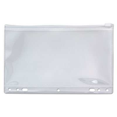 Angler's Zip-All Ring Binder Pocket, 2- to 7-Hole Punched, 6" x 9.5", Clear (AVTANG51)