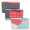 C-Line Write-On Fashion Poly File Jackets, Straight Tab, Letter Size, Assorted Colors, 6/pack (CLI63540)