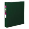 Avery Durable Non-View Binder With Durahinge And Slant Rings, 3 Rings, 1.5" Capacity, 11 X 8.5, Green (AVE27353)
