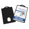 SICURIX Sicurix Badge/card Holder, 4 X 2 9/10, Black, 25/pack (BAU68320)