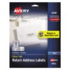 Avery Foil Mailing Labels, Inkjet Printers, 0.75 X 2.25, Silver, 30/sheet, 10 Sheets/pack (AVE8986)