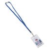 Advantus Breakaway Lanyards, Metal J-Hook Fastener, 36" Long, Blue, 24/Box (AVT97130)