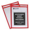 C-Line Stitched Shop Ticket Holders, Top Load, Super Heavy, Clear, 6" X 9" Inserts, 25/box (CLI43969)