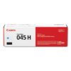 Canon 1245c001 (045) High-Yield Toner, 2,200 Page-Yield, Cyan (CNM1245C001)