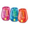 Bostitch Twist-N-Sharp Pencil Sharpener, One-Hole, 3.5 X 1.25 X 5.5, Randomly Assorted Colors, 6/pack (BOSPS1ADJPK)