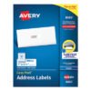 Avery Easy Peel White Address Labels W/ Sure Feed Technology, Inkjet Printers, 1 X 2.63, White, 30/sheet, 100 Sheets/box (AVE8460)