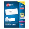 Avery Easy Peel White Address Labels W/ Sure Feed Technology, Laser Printers, 1.33 X 4, White, 14/sheet, 250 Sheets/box (AVE5962)