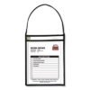 C-Line 1-Pocket Shop Ticket Holder w/Setrap, Black Stitching, 75-Sheet, 9 x 12, 15/Box (CLI41922)