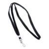 Advantus Deluxe Lanyards, Metal J-Hook Fastener, 36" Long, Black, 24/Box (AVT75424)