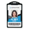Advantus ID Card Holders, Vertical, Black 2.38" x 3.68" Holder, 2.13" x 3.38" Insert, 25/Pack (AVT75657)