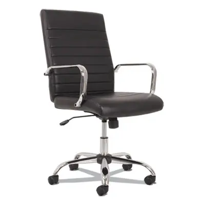 Sadie 5-Eleven Mid-Back Executive Chair, Supports Up To 250 Lb, 17.1" To 20" Seat Height, Black Seat/back, Chrome Base (BSXVST511)