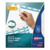 Avery Print and Apply Index Maker Clear Label Dividers, Big Tab, 5-Tab, White Tabs, 11 x 8.5, White, 5 Sets (AVE11492)