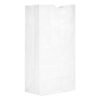 General Grocery Paper Bags, #20 Size, 8.25" x 5.25" x 16.13", White, 500/Bundle (BAGGW20500)