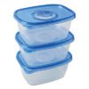 Glad Deep Dish Food Storage Containers, 64 oz, Plastic, 3/Pack (CLO70045PK)