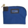 CONTROLTEK Fabric Deposit Bag, Locking, Canvas, 8.5 X 11 X 1, Blue (CNK530312)
