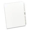 Avery Preprinted Legal Exhibit Side Tab Index Dividers, Avery Style, 26-Tab, 76 To 100, 11 X 8.5, White, 1 Set (AVE11397)