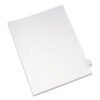 Avery Preprinted Legal Exhibit Side Tab Index Dividers, Allstate Style, 26-Tab, X, 11 X 8.5, White, 25/pack (AVE82186)