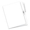 Avery Preprinted Legal Exhibit Side Tab Index Dividers, Avery Style, 11-Tab, 1 To 10, 11 X 8.5, White, 1 Set (AVE11381)