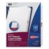 Avery Preprinted Legal Exhibit Side Tab Index Dividers, Avery Style, 25-Tab, 1 To 25, 11 X 8.5, White, 1 Set (AVE11370)