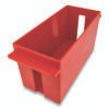 CONTROLTEK Extra-Capacity Coin Tray, Pennies, 1 Compartment,  Denomination and Capacity Etched On Side, Stackable, Plastic, Red (CNK560162)