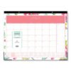 Blue Sky Day Designer Peyton Academic Desk Pad, Floral Artwork, 22 x 17, Black Binding, Clear Corners, 12-Month (July-June): 2024-2025 (BLS107938)