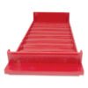 CONTROLTEK Stackable Plastic Coin Tray, Pennies, 10 Compartments, Stackable, 3.75 X 11.5 X 1.5, Red, 2/pack (CNK560560)