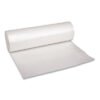 Boardwalk Recycled Low-Density Polyethylene Can Liners, 60 gal, 1.4 mil, 38" x 58", Clear, Perforated, 10 Bags/Roll, 10 Rolls/Carton (BWK537)